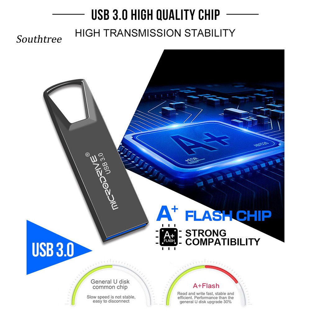 USB 3.0 dung lượng 1TB / 2TB tùy chọn tích hợp móc khóa tiện dụng