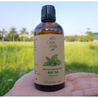 Tinh dầu đèn xông Bạc Hà 100ml Mộc Nhiên nguyên chất có kiểm định và Tem chống hàng giả.