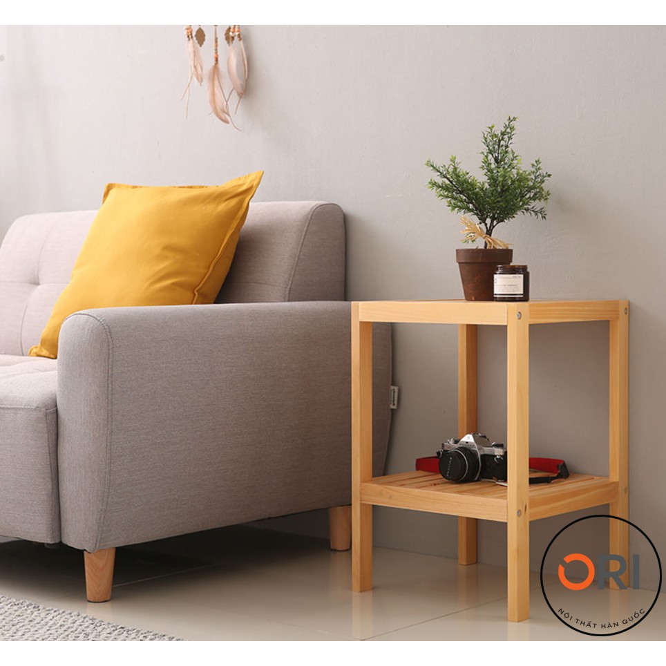 KỆ GỖ TRANG TRÍ HÀN QUỐC - KỆ GỖ ĐẦU GIƯỜNG (2 TẦNG) - SHELF 2F