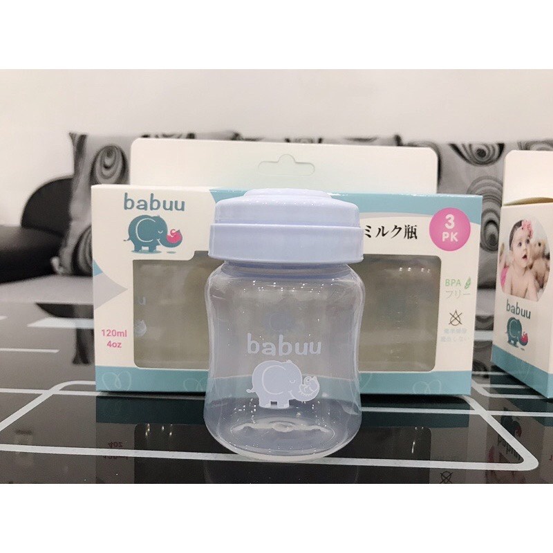 Bộ 3 bình trữ sữa Babuu baby nhật bản cho bé