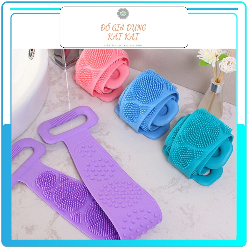 Dây Chà Lưng Massage Cơ Thể Khi Tắm Bằng Silicone Gai, Giúp Cọ Chà Toàn Cơ Thể Một Cách Dễ Dàng ĐỒ GIA DỤNG KAI KAI