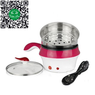 [Chính hãng ]Nồi lẩu mini ELE02  2 nấc nhiệt - có tự ngắt an toàn đa năng kèm HẤP  RÁN CHIÊN SỐT  có chống dính