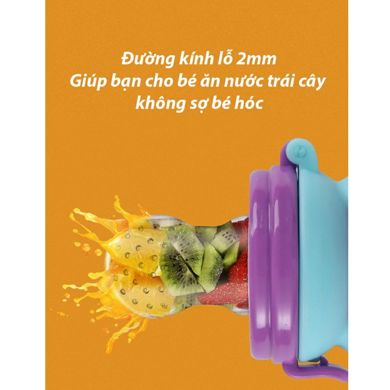 Túi nhai ăn dặm gấu cho bé từ 6 tháng
