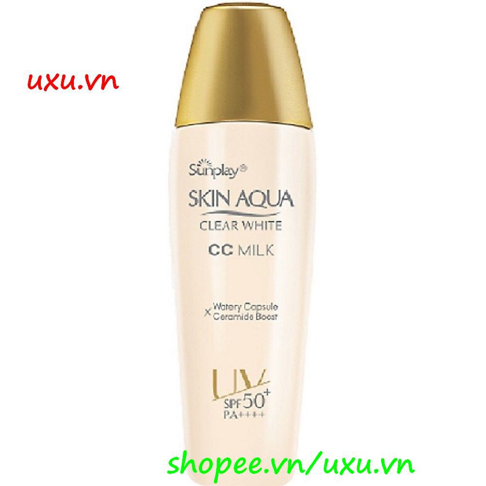 Sữa Chống Nắng 25G Sunplay Skin Aqua Clear White CC Milk SPF50+, PA++++ Dưỡng Da & Tra, Với uxu.vn Tất Cả Là Chính Hãng.