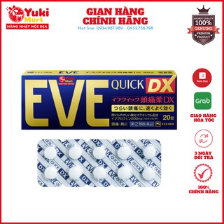 Viên Hỗ Trợ Đau Đầu EVE Quick DX Nhật Bản 40 Viên / 60 Viên