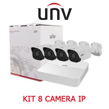 [Hàng Loại 1] Trọn bộ KIT 8 camera IP 2.0MP Full HD 1080P UNV PoE camera UNV đầy đủ phụ kiện