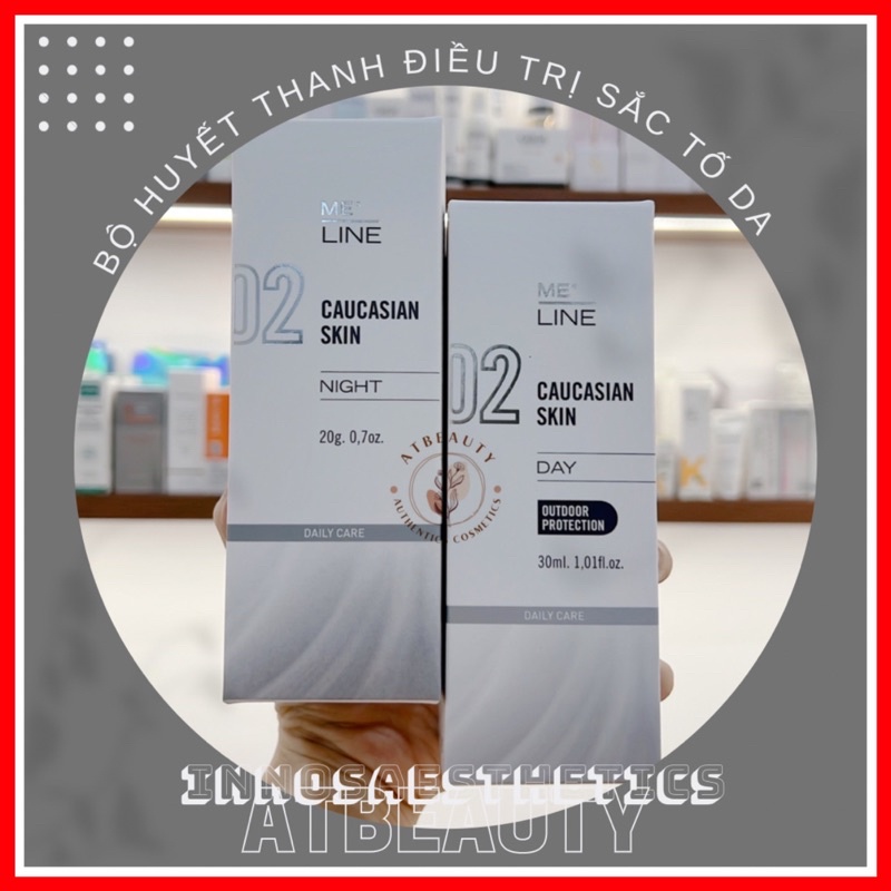 Meline 02 Caucasian Skin Day & Night - Huyết thanh giảm thâm sạm 20 ml