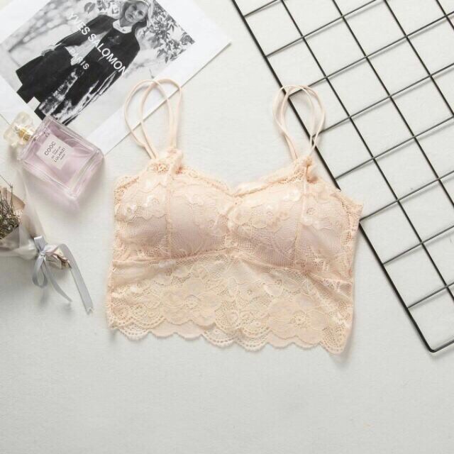 Áo Bra Ren Hoa 2 Dây Đẹp Gợi Cảm