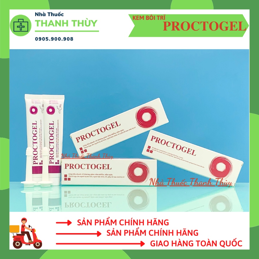 🅳🅰🆃🅴 𝟮𝟬𝟮𝟰 GEL BÔI TRĨ PROCTOGEL [Tube 20g] Thích Hợp Cho Người Bị Táo Bón, Ngứa Hậu Môn, Trĩ, Phụ Nữ Sau Sinh Bị Trĩ