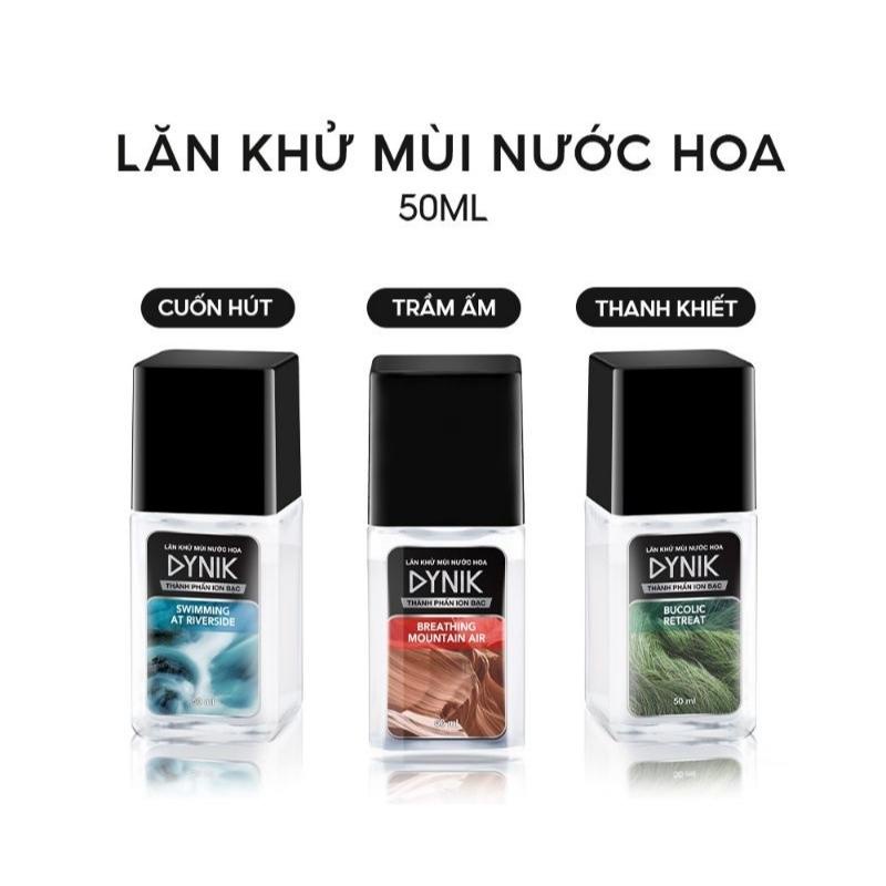 Chai Lăn Nách Khử Mùi Cho Nam Dynik 50ML Hương Nước Hoa Ngăn Mồ Hôi Khô Thoáng Tức Thì Không Làm Ố Vàng Áo