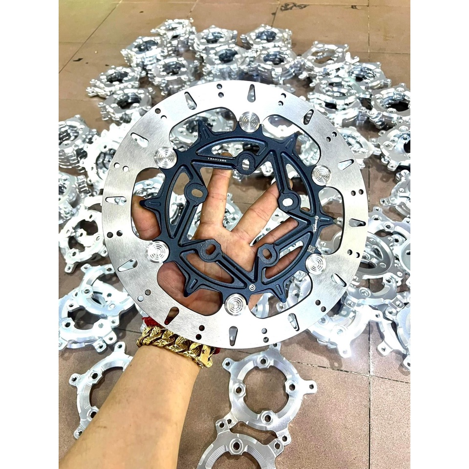 Đĩa Thắng Trước 5 lỗ size 265mm, Khoen INOX 304 lên Màu ANOT không bung tróc,gắn cho VARIO CLICK 150