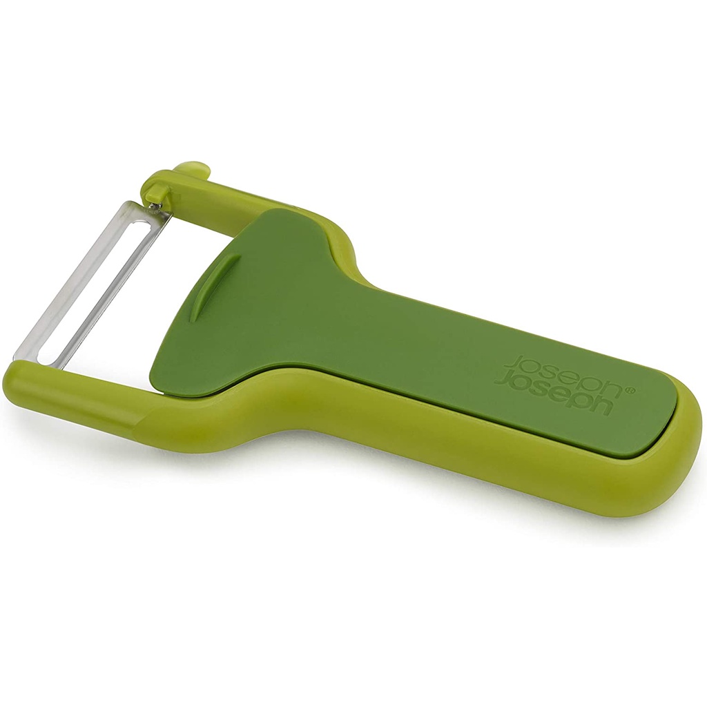 Dụng cụ nạo rau củ quả Joseph Joseph 20167 PeelStore™ Schäler mit integrierter Abfallschale - Grün VE 6, nhập Đức