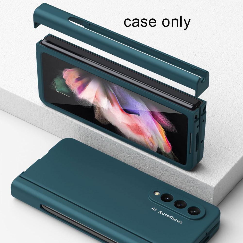 Ốp điện thoại bảo vệ toàn diện có ngăn đựng bút dành cho Samsung Galaxy Fold Z 3 J5O9 5G R2Y8