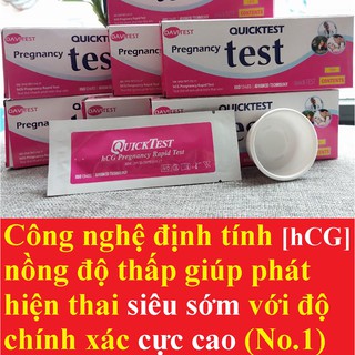 Que thử thai quicktest - Test thử thai nhanh tại nhà