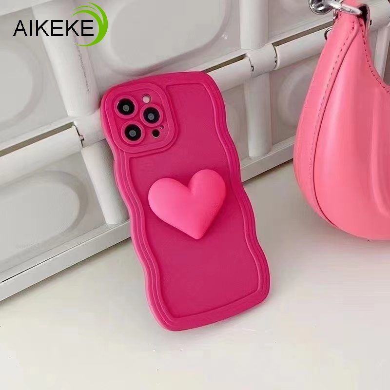 Ốp Điện Thoại Màu Kẹo Họa Tiết Trái Tim 3D Cho Samsung Galaxy A42 A34 A33 A32 A23 4G 5G