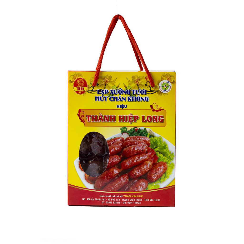 Lạp xưởng Tiêu Sọ - Thành Hiệp Long - Hút chân không Hộp 500gr