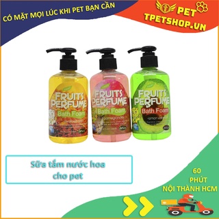 Sữa Tắm Nước Hoa Trái Cây Fruits Perfume Cho Mèo 250ml - Sữa tắm nước hoa trái cây tiện lợi cho mèo