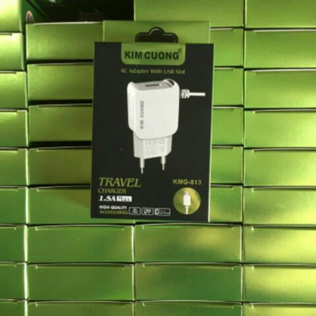 (Chính hãng)SẠC KIM CƯƠNG 813 KMG 813 Chuẩn 1.5A Có Cổng USB Chính Hãng Kim Cương | BigBuy360 - bigbuy360.vn