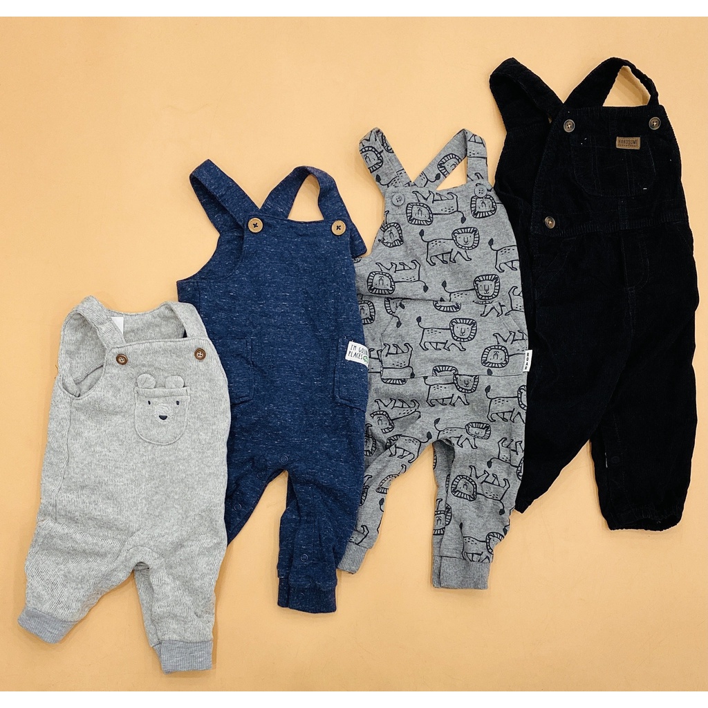 Quần yếm cho bé, Quần yếm dài bé trai Carter chất cotton da cá mềm mịn