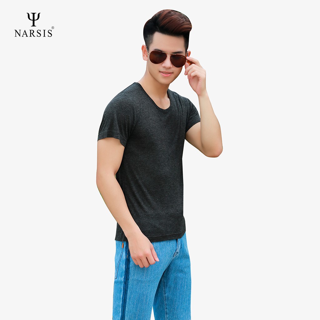 Áo Thun Nam Cổ Tròn Tay Lỡ Narsis NMS13020