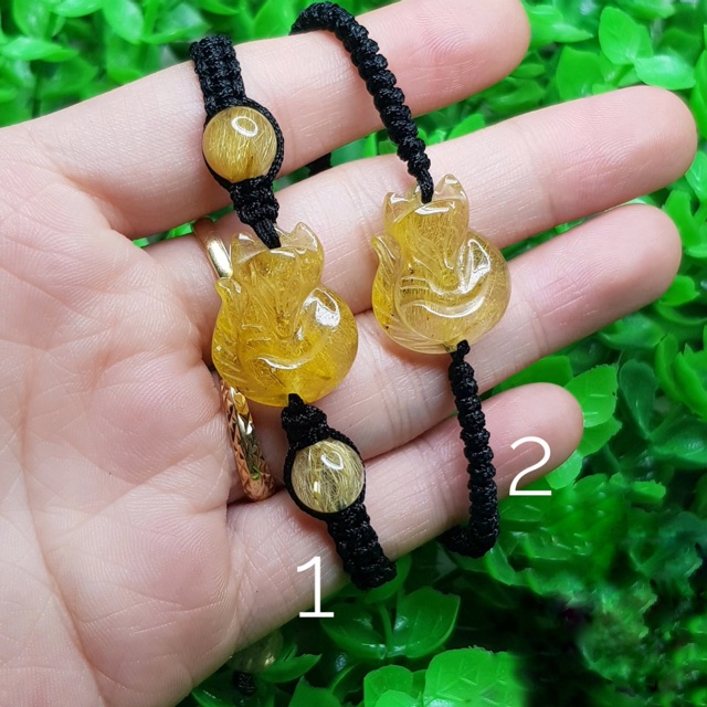 Vòng Hồ Ly tóc vàng tết dây dù