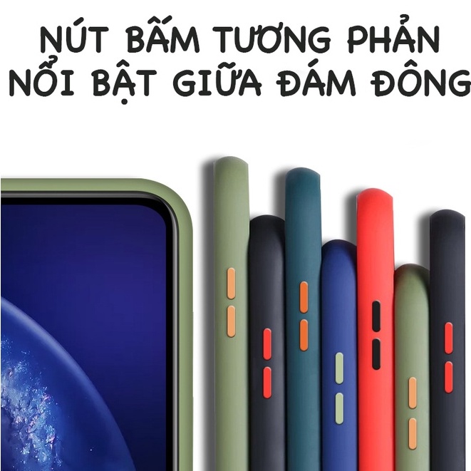Ốp lưng Samsung nhám viền dẻo A13 A23 A33 5G A53 5G A73 5G M53 ốp điện thoại nhám PC nút màu