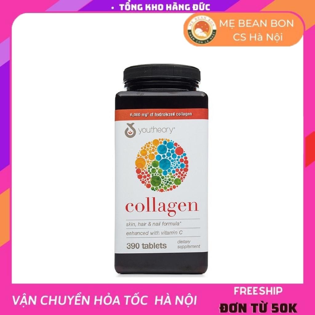 Viên uống Collagen và Biotin Youtheory của Mỹ 390 viên giúp làm đẹp da, dưỡng tóc và cải thiện sức khoẻ