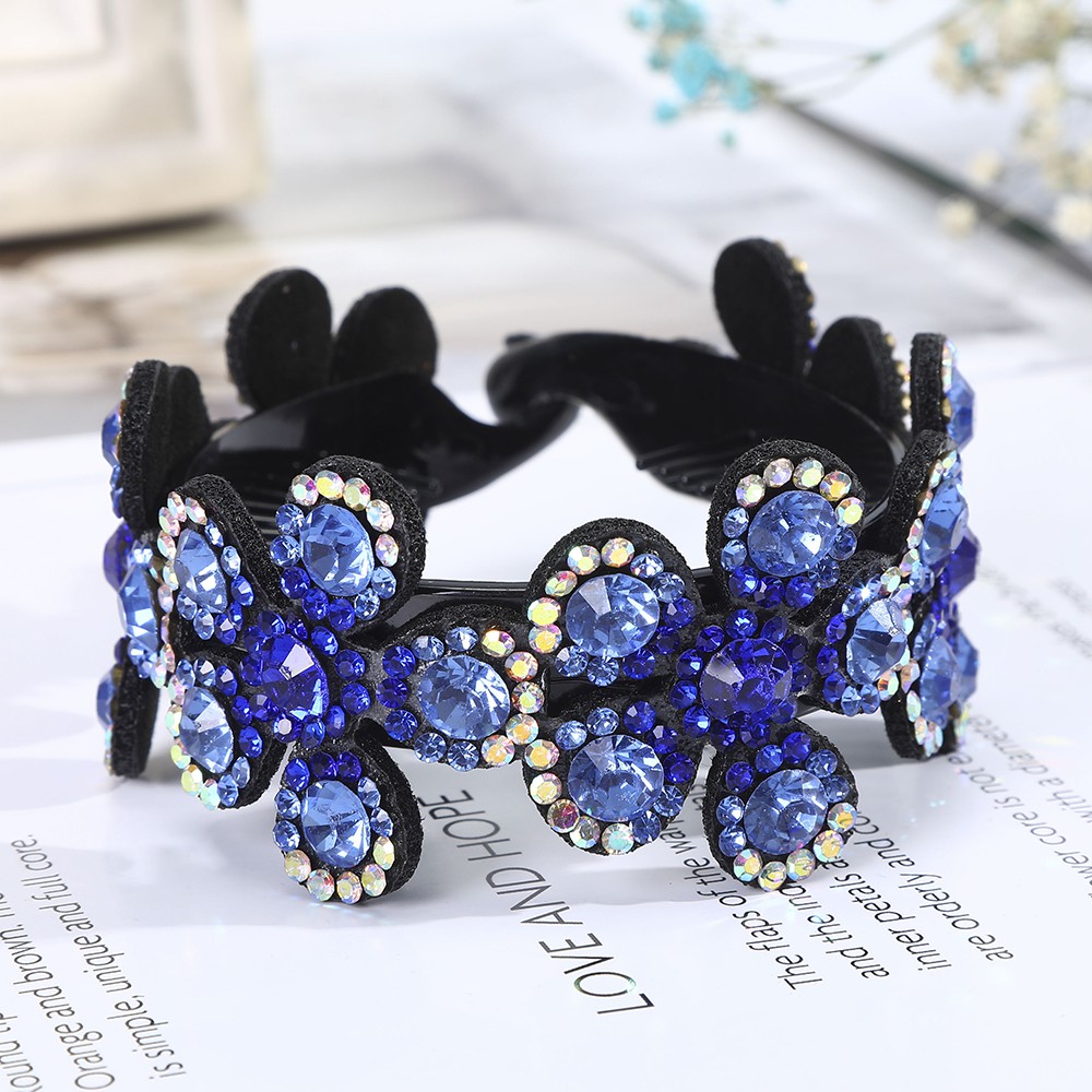 Kẹp Tóc Hình Hoa Đính Đá Phong Cách Retro Xinh Xắn Cho Nữ
