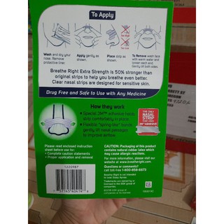 miếng dán chống ngáy Breathe right 72 miếng Mỹ