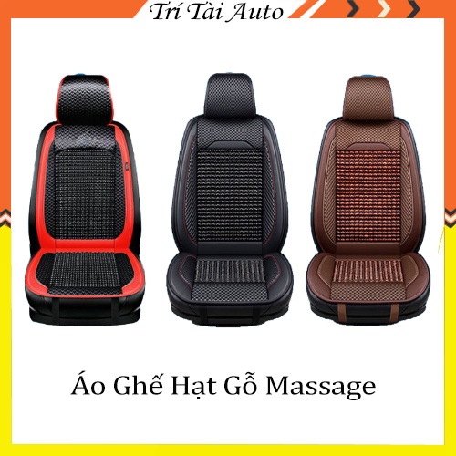 Bọc ghế ô tô hạt gỗ massage Chống Nóng, Trượt Dùng Cho Ô tô, Xe hơi, Văn phòng
