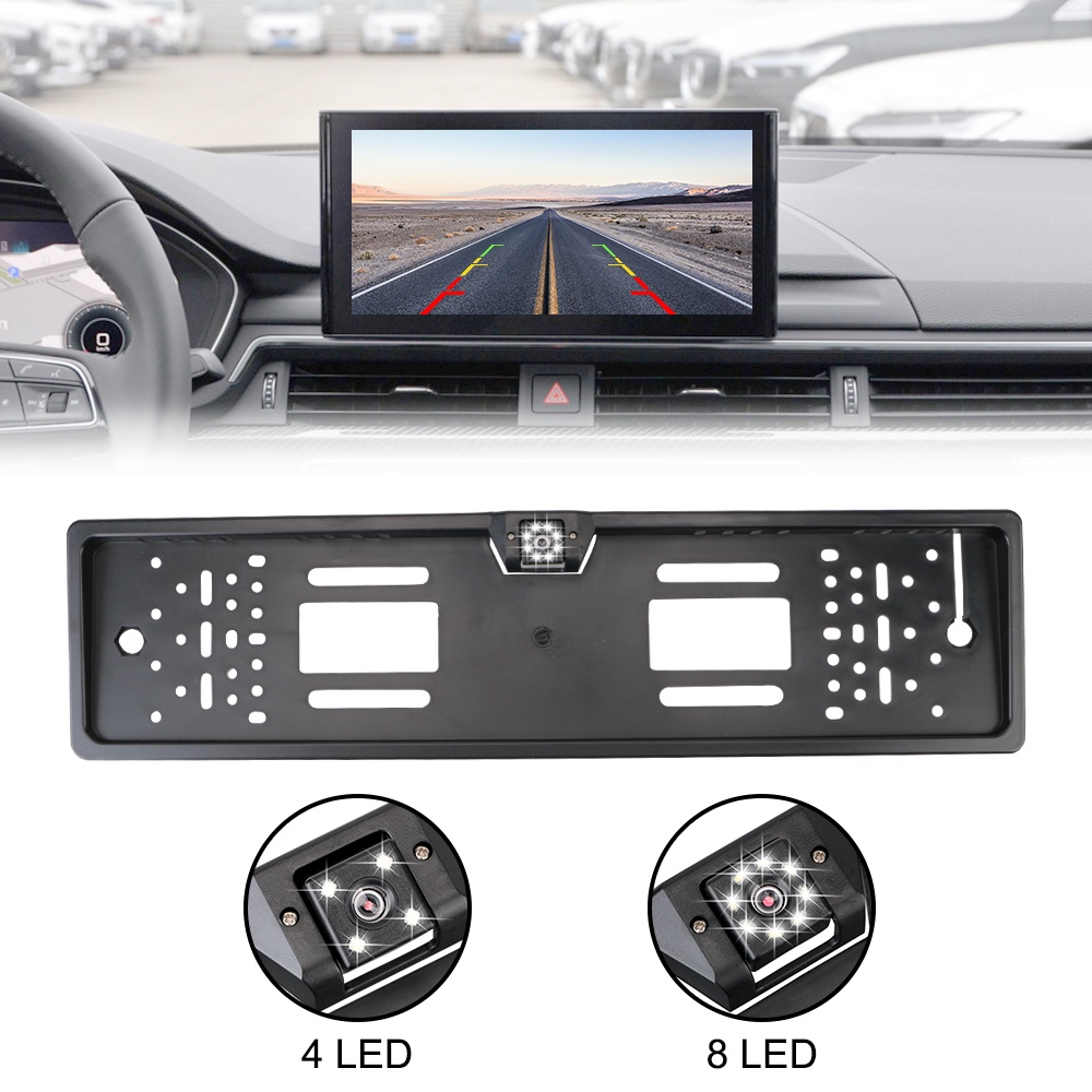 Camera chiếu hậu 4/8 bóng LED cho xe hơi
