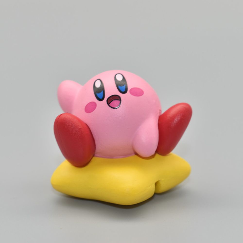 Mô hình nhân vật hoạt hình Kirby nhỏ xinh có muỗng dễ thương dùng làm quà tặng xinh xắn cho bé