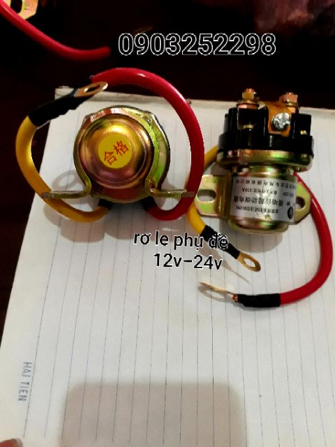 Rơ le phụ đề ô tô 12v -24v