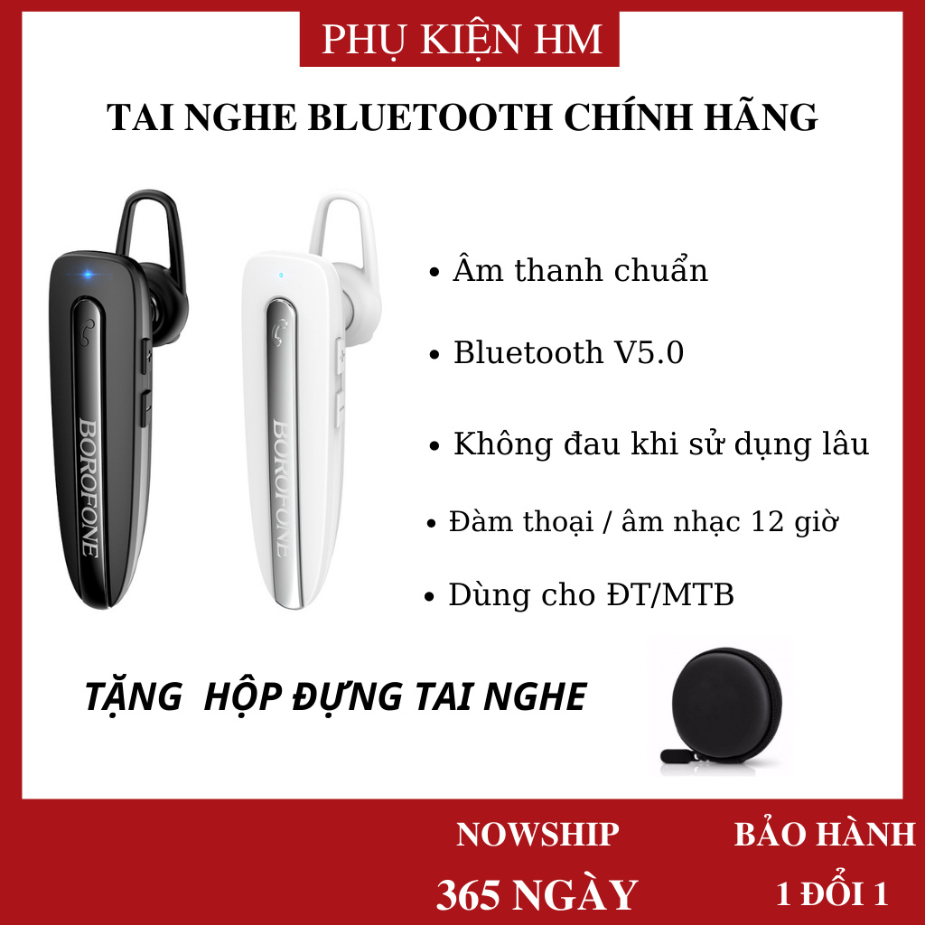 [CHÍNH HÃNG] Tai nghe Bluetooth không dây BOROFONE BC27 chính hãng 1 ĐỔI 1