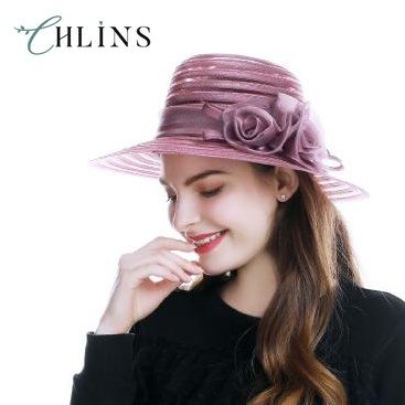 Nón Rộng Vành CHLINS Đính Hoa Thời Trang Cho Nữ