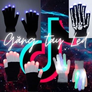  Găng Tay Đèn LED 6 Chế Độ Phát Sáng RGB - Glover - Gloving - LowG Nghệ thuật Múa Quạt Đường Phố 