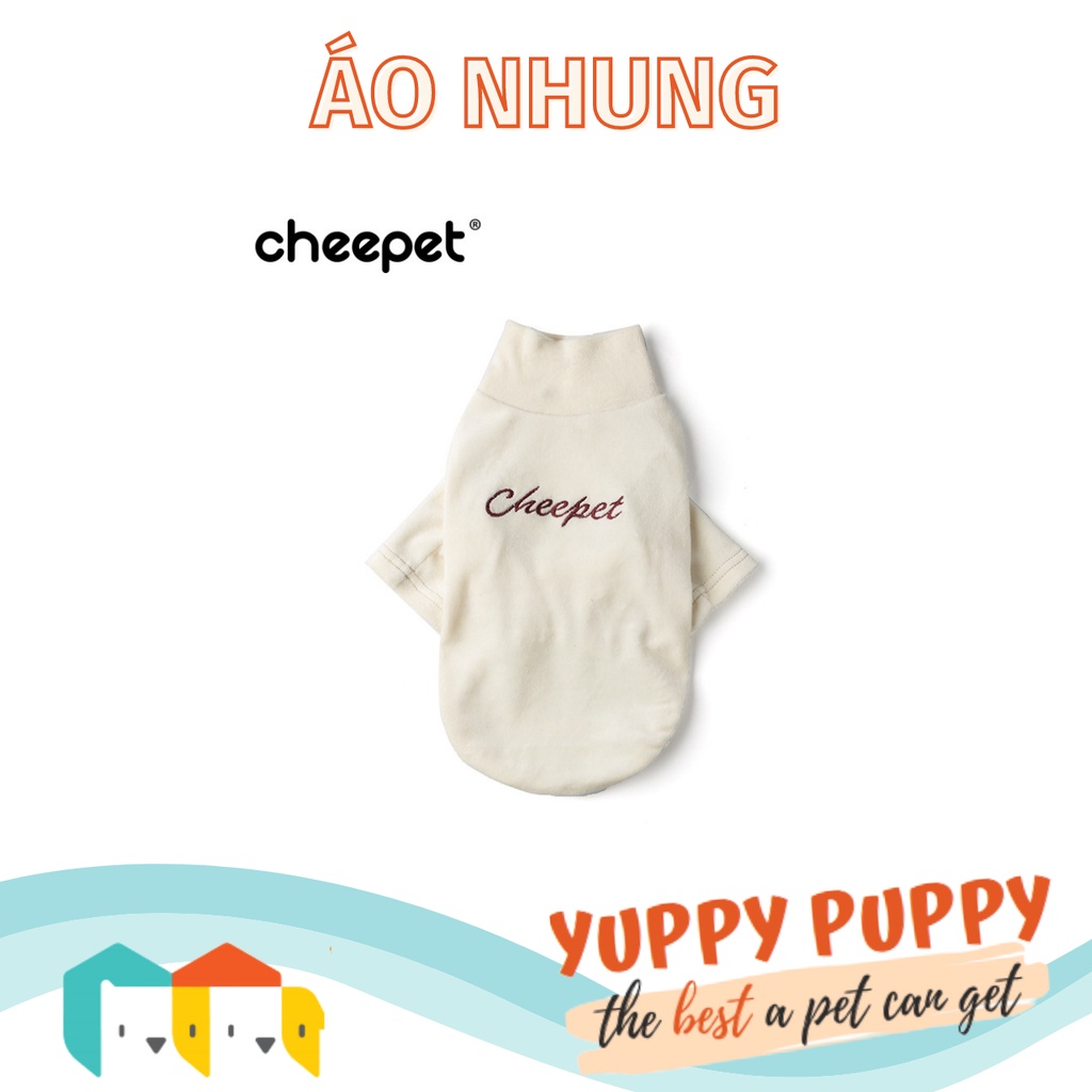 Cheepet Áo nhung ấm áp mềm mại cho chó mèo