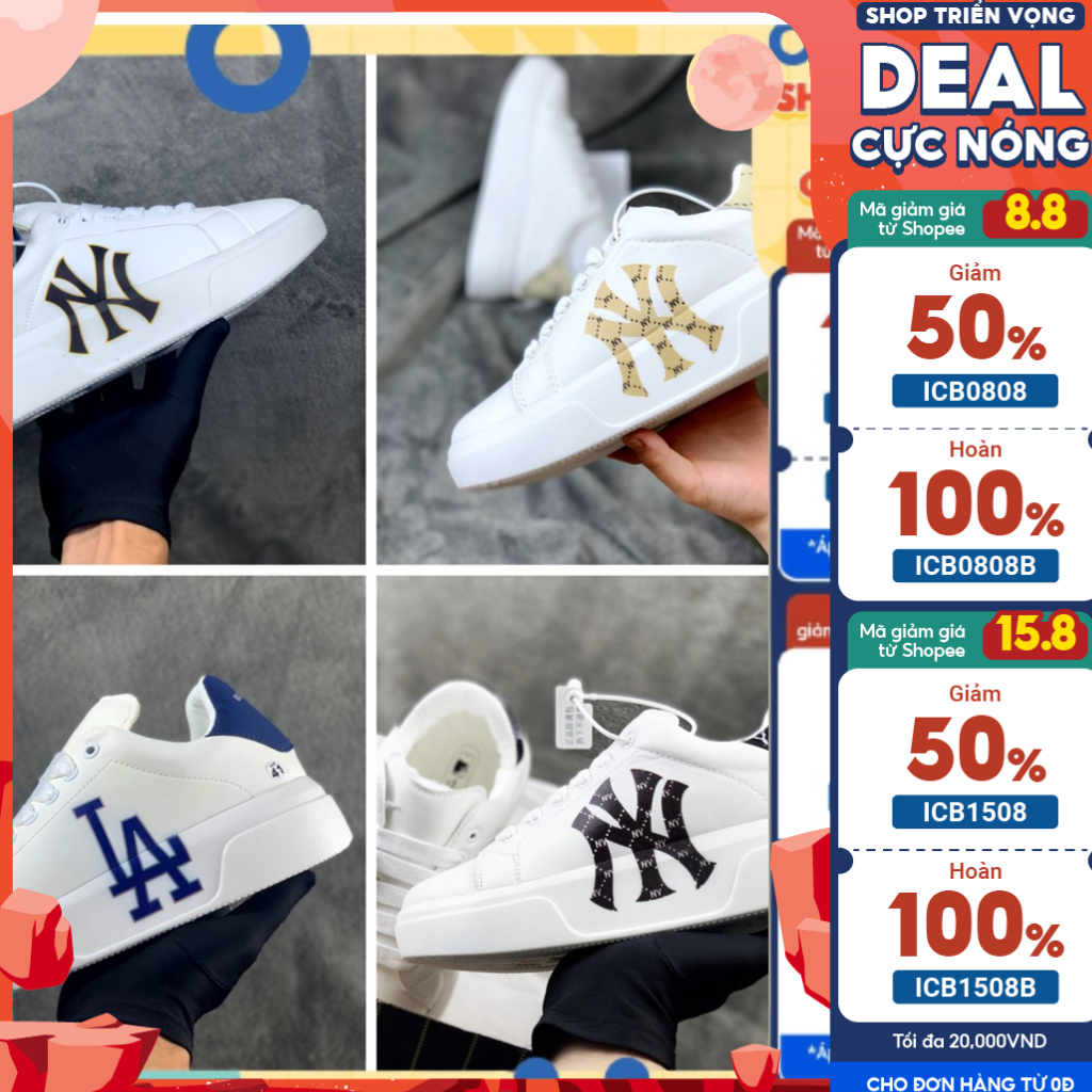 Giày Mc queen LA Trắng Mẫu Mới 2022, Giày Độn Đế LA,NY Hàn Quốc 4cm