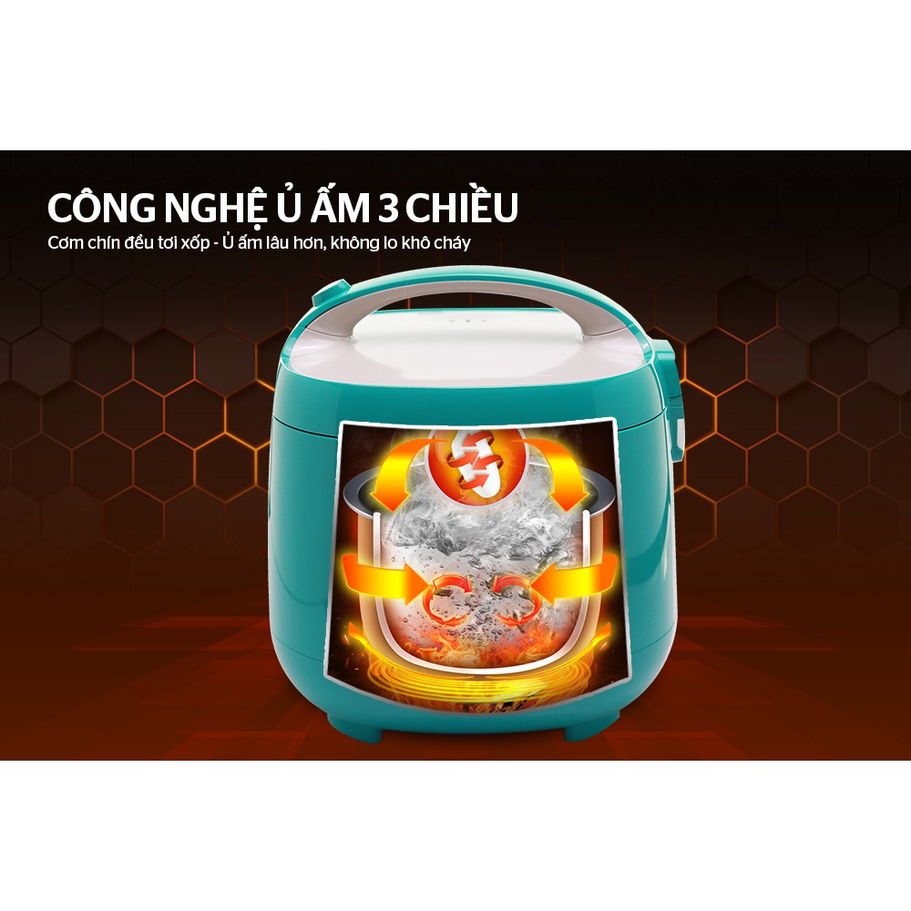 NỒI CƠM ĐIỆN 1.8L SUNHOUSE MAMA SHD8652G - Bảo hành chính hãng 24 tháng