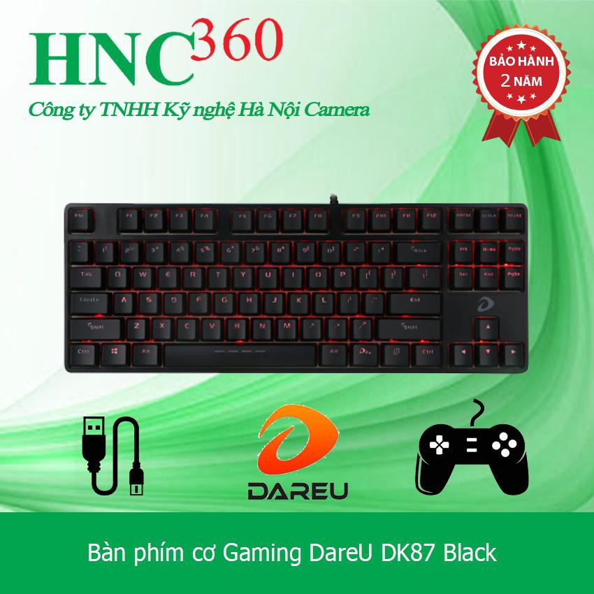 Bàn phím cơ DareU DK87 Black / White ( Red / brown / blue switch )