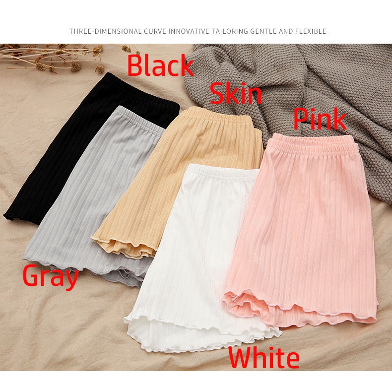 Quần short bảo hộ màu trơn không đường may thời trang cho nữ