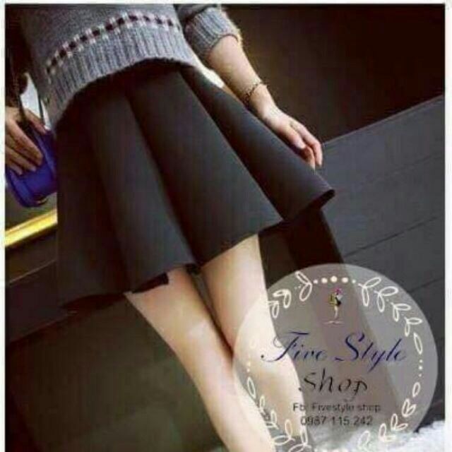 Chân váy xếp ly xòe
