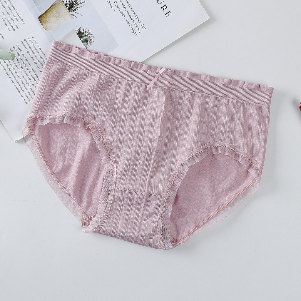  Quần lót nữ cotton gân tăm mềm mại kháng khuẩn siêu có giãn | BigBuy360 - bigbuy360.vn