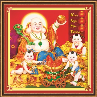 Tranh đính đá phật di lặc kim ngọc mãn đường 77528