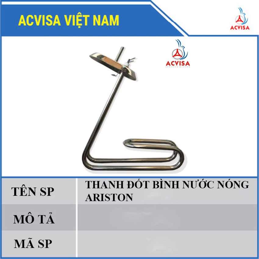 Thanh Đốt Bình Nước Nóng Ariston 15L/30L Loại Inox 304 Cao Cấp