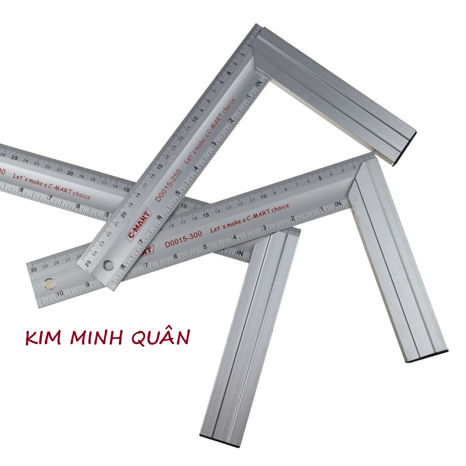 Thước Góc Hợp Kim Nhôm 250mm,300mm,500mm D0015 CMART