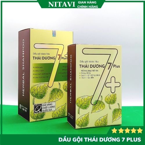 Dầu gội THÁI DƯƠNG 7 Plus thảo dược dược liệu thiên nhiên dưỡng tóc phục hồi tóc ngăn rụng tóc