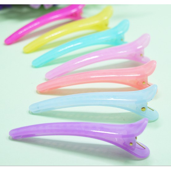 【kifli】Kẹp tóc mỏ vịt đáng yêu bằng nhựa cứng