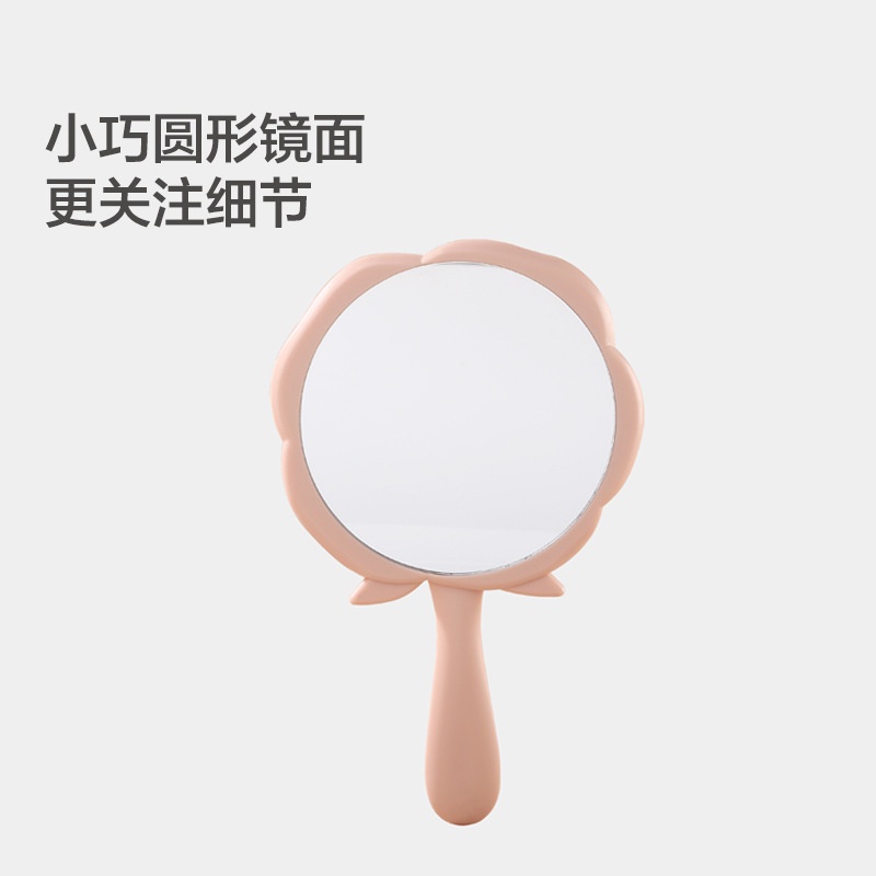 [Hàng mới về] Gương trang điểm cầm tay thiết kế hình hoa hồng dễ thương