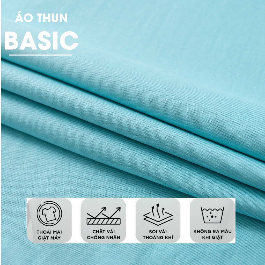 Áo thun nam cổ tròn Cal.vin hàng xuất vải cotton liquid trơn co giãn mềm mát dày dặn chống nhăn form slimfit nhẹ